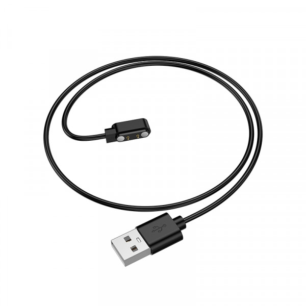 Бездротовий зарядний пристрій для смарт-годинника BOROFONE BD15 Smart bracelet charging cable Black (6941991126611)