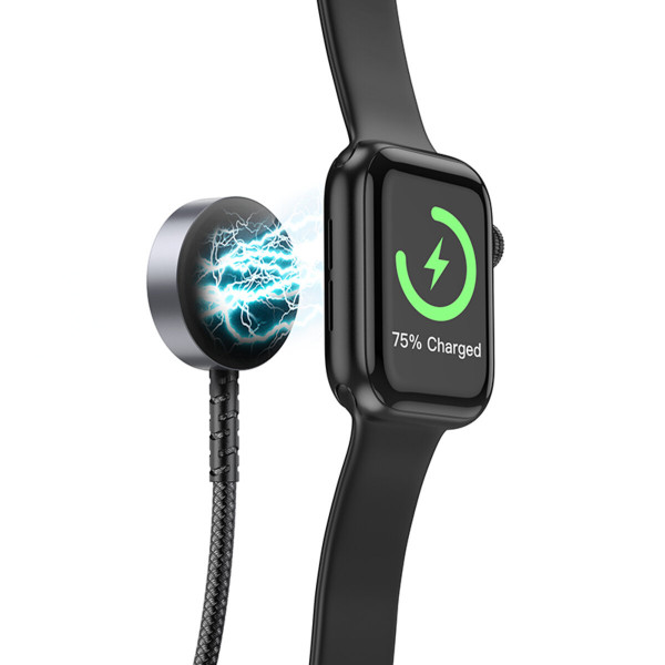 Бездротовий зарядний пристрій HOCO CW54 2-in-1 charging cable iP+iWatch Чорний