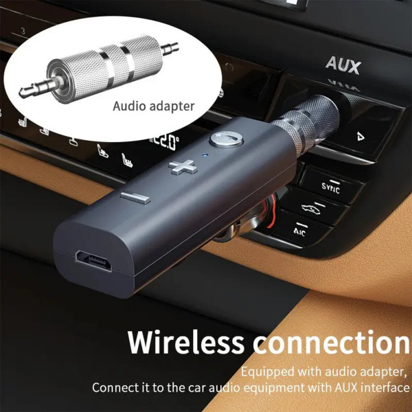 Bluetooth ресивер ESSAGER Acoustic BT5.0 Audio Receiver Чорний