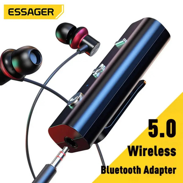 Bluetooth ресивер ESSAGER Acoustic BT5.0 Audio Receiver Чорний