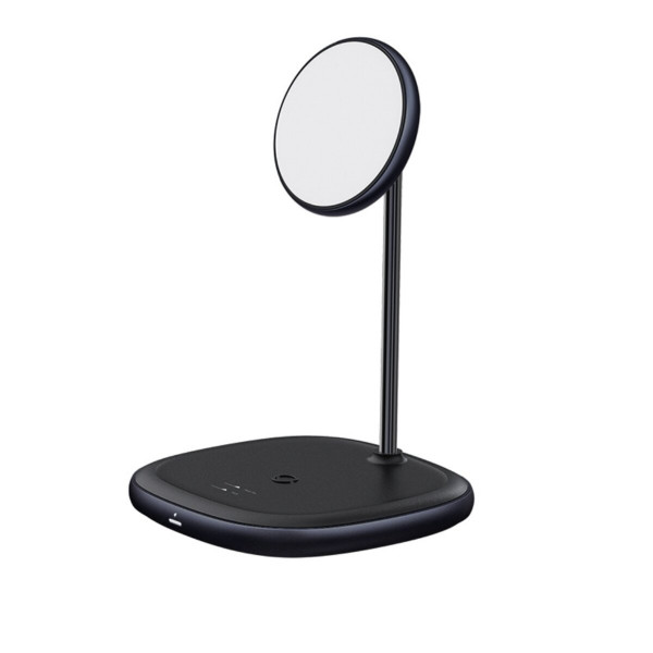 БЗП Baseus Swan 2-in-1 Wireless Magnetic Charging Bracket 20W+USB For type-C 3A 1m Black