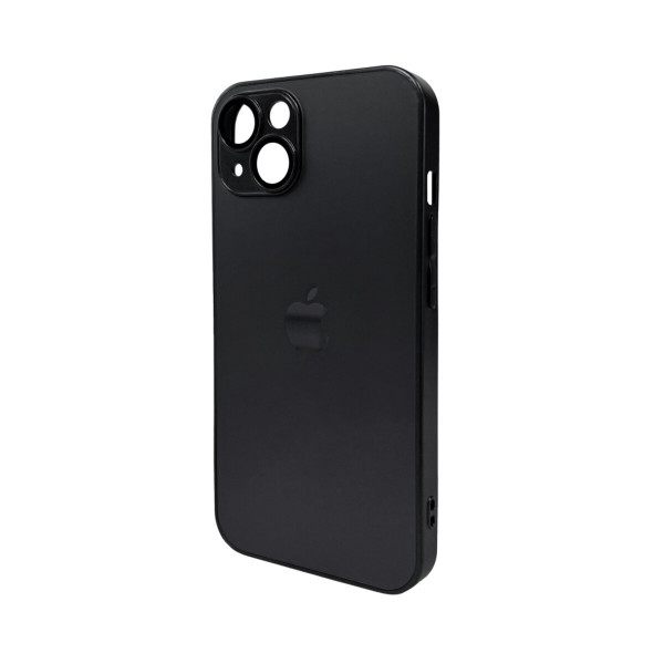 Чохол для смартфона AG Glass Matt Frame Color Logo for Apple iPhone 12 Graphite Чорний