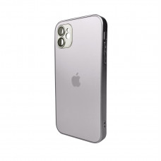 Чохол для смартфона AG Glass Matt Frame Color Logo for Apple iPhone 12 Titanium Grey