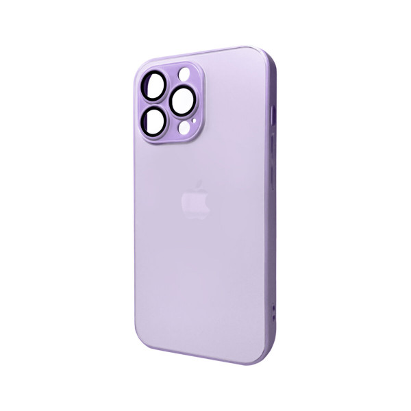 Чохол для смартфона AG Glass Matt Frame Color Logo for Apple iPhone 13 Pro Light Purple