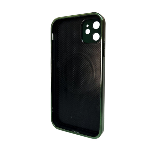 Чохол для смартфона AG Glass Sapphire Frame MagSafe Logo for Apple iPhone 11 Cangling Green