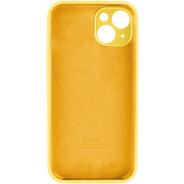 Чохол для смартфона Silicone Full Case AA Camera Protect for Apple iPhone 15 56,Sunny Жовтий