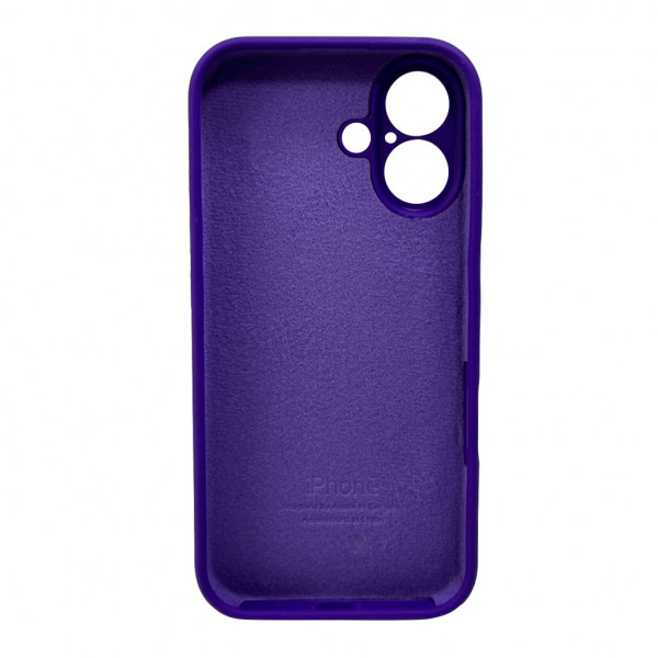 Чохол для смартфона Silicone Full Case AA Camera Protect for Apple iPhone 16 22,Dark Purple