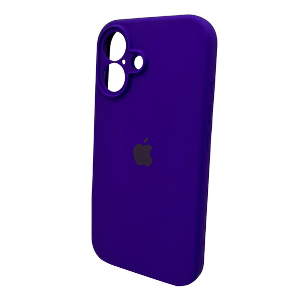 Чохол для смартфона Silicone Full Case AA Camera Protect for Apple iPhone 16 22,Dark Purple