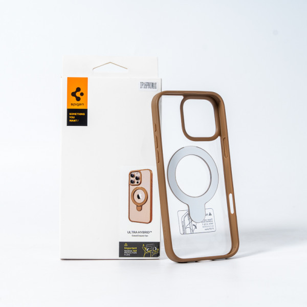 Чохол для смартфона Spigen AAA Magnetic Ring for Apple iPhone 16 Brown