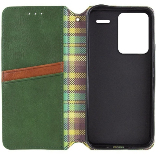 Чохол-книжка для смартфона Rubic Leather for Xiaomi Червонийmi Note 13 Pro Plus 5G Green