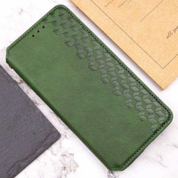 Чохол-книжка для смартфона Rubic Leather for Xiaomi Червонийmi Note 13 Pro Plus 5G Green