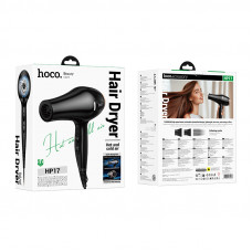Фен HOCO HP17 Hot and cold air hair dryer(EU) Black (6942007654586)