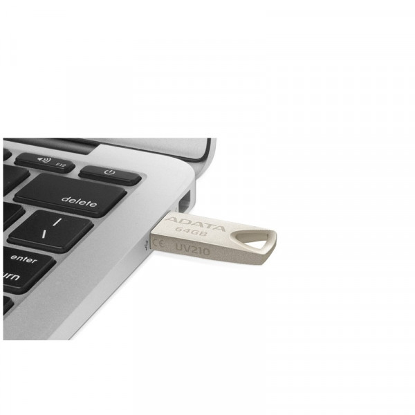 Флеш-накопичувач ADATA USB 2.0 AUV 210 64Gb Golden (AUV210-64G-RGD)