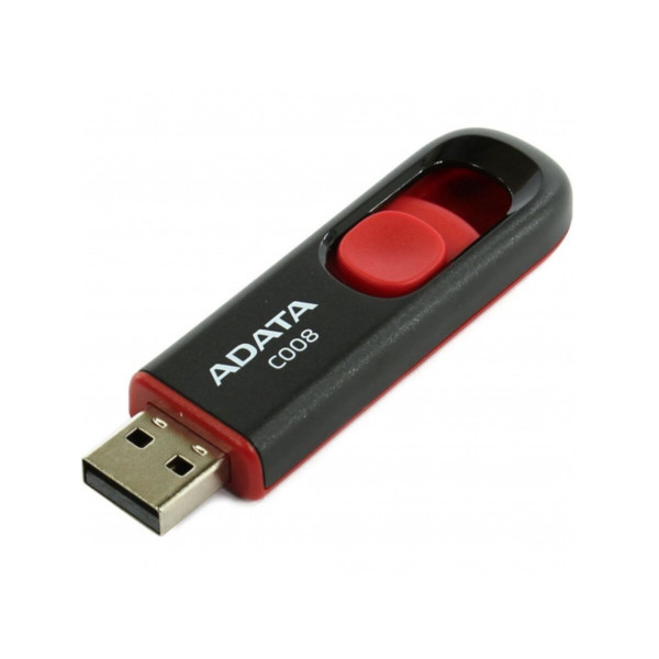 Флеш-накопичувач ADATA USB 2.0 C008 16Gb Black/Red