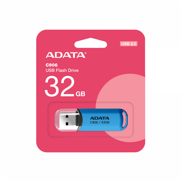 Флеш-накопичувач ADATA USB 2.0 C906 32Gb Water Blue (AC906-32G-RWB)