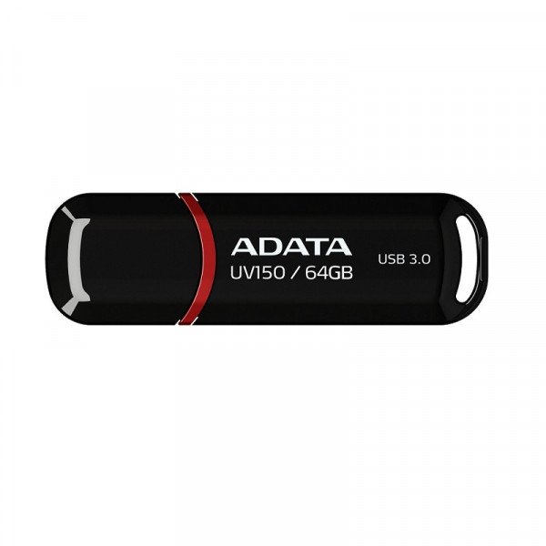 Флеш-накопичувач ADATA USB 3.2 AUV 150 64Gb Black (AUV150-64G-RBK)
