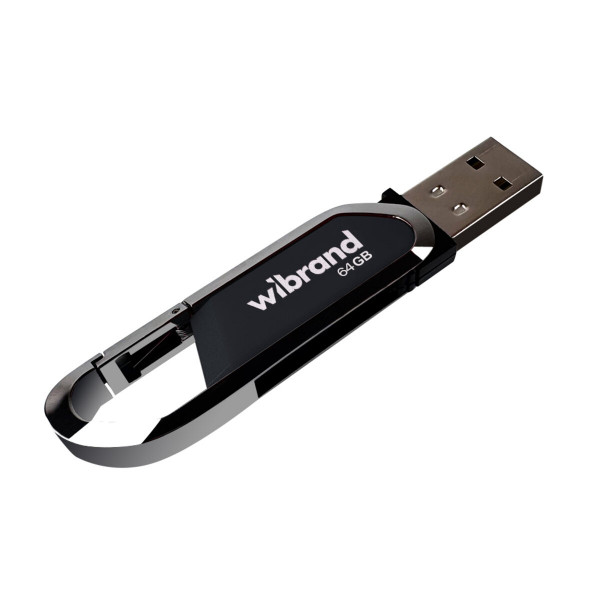 Флеш-накопичувач Wibrand USB 2.0 Aligator 64Gb Grey