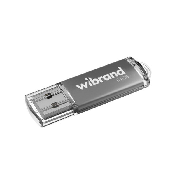 Флеш-накопичувач Wibrand USB 2.0 Cougar 64Gb Silver