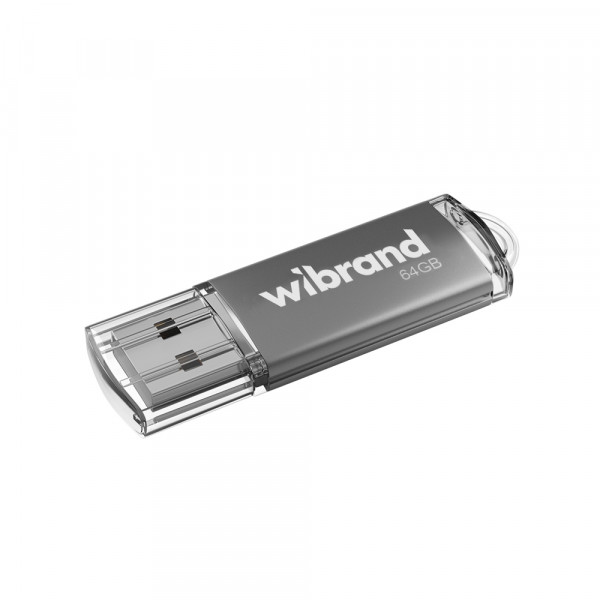 Флеш-накопичувач Wibrand USB 2.0 Cougar 64Gb Silver (WI2.0/CU64P1S)