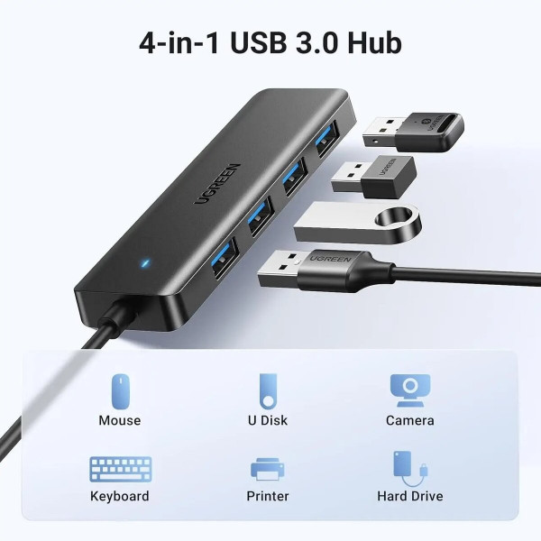 Хаб UGREEN 4-Port USB 3.0 Hub