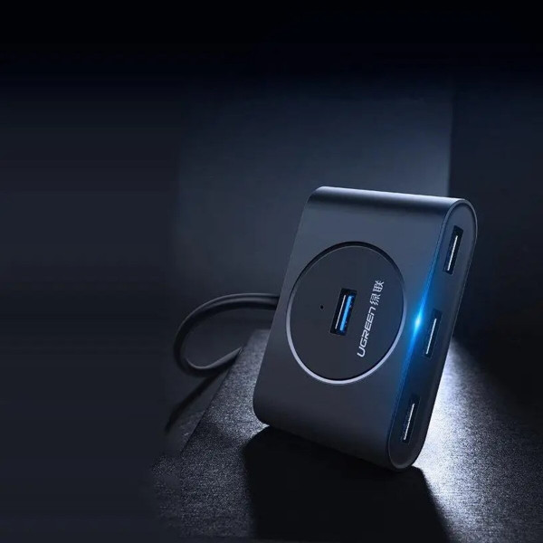 Хаб UGREEN USB 3.0 Hub 0.5m (Black)