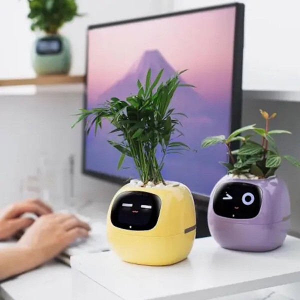 Інтерактивний розумний горщик для рослин Ivy Smart Planter Tuya AI, Green