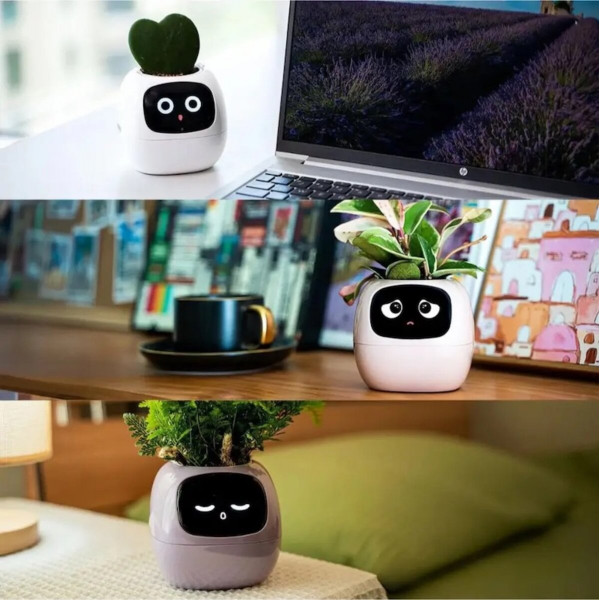 Інтерактивний розумний горщик для рослин Ivy Smart Planter Tuya AI, Green