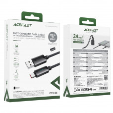 Кабель ACEFAST C19-04 USB-A to USB-C fast charging data cable Black (6974316284482)