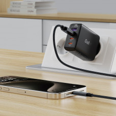 Кабель ACEFAST C19-04 USB-A to USB-C fast charging data cable Black (6974316284482)
