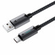 Кабель ACEFAST C19-04 USB-A to USB-C fast charging data cable Black (6974316284482)