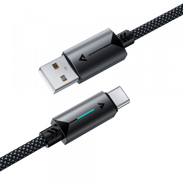Кабель ACEFAST C19-04 USB-A to USB-C fast charging data cable Black (6974316284482)