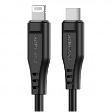 Кабель ACEFAST C3-01 Type-C to iP 3A, 30W, TPE, TPE connectors, Black (6974316280804)