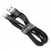 Кабель Baseus Cafule Cable USB For Lightning 2.4A 0.5m Gray+Black (CALKLF- AG1)
