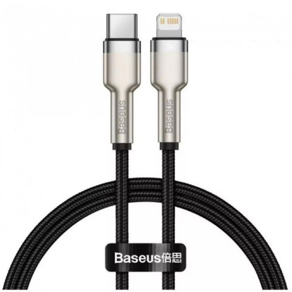 Кабель Baseus Cafule Series Metal Data Cable Type-C to iP PD 20W 0.25m Black