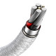 Кабель Baseus Cafule Series Metal Data Cable USB to Type-C 66W 1m White (CAKF000102)