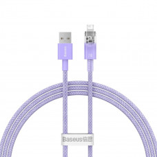 Кабель Baseus Explorer Series Fast Charging Cable with Smart Temperature Control USB to iP 2.4A 1m Purple