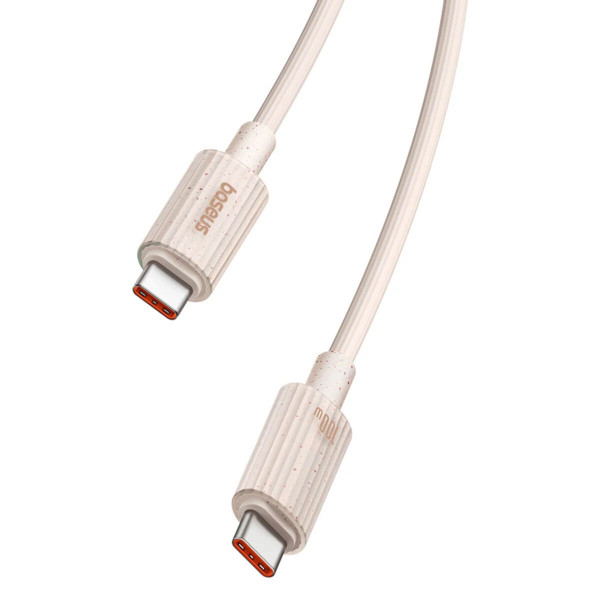 Кабель Baseus Habitat Series Fast Charging Cable Type-C to Type-C 100W 2m Wheat Pink