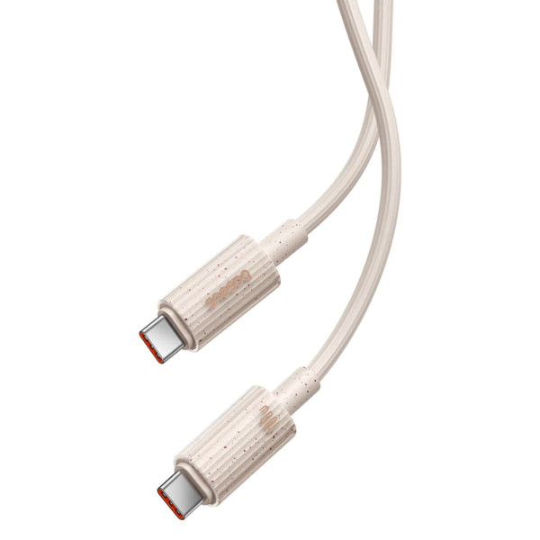 Кабель Baseus Habitat Series Fast Charging Cable Type-C to Type-C 100W 2m Wheat Pink