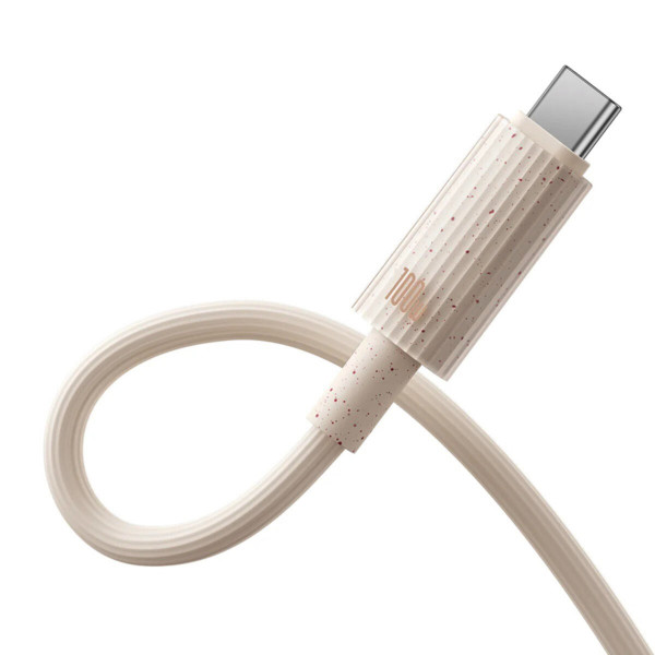 Кабель Baseus Habitat Series Fast Charging Cable Type-C to Type-C 100W 2m Wheat Pink