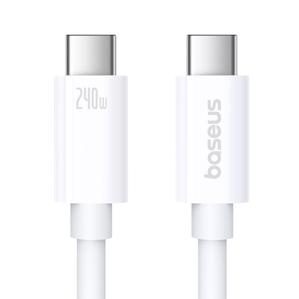 Кабель Baseus Superior 2 USB4 Full-Function Fast Charging Cable USB-C to USB-C 240W 5.9ft Moon White