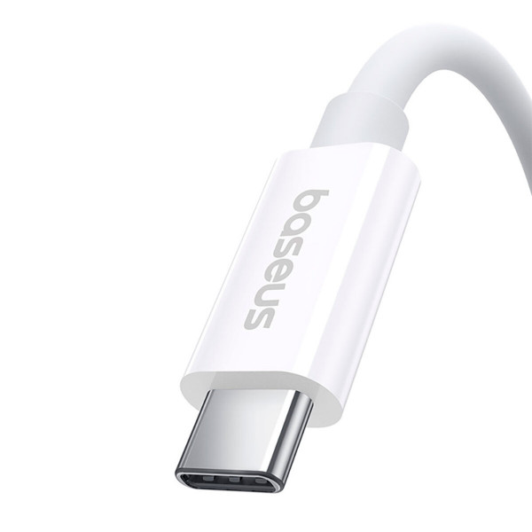 Кабель Baseus Superior 2 USB4 Full-Function Fast Charging Cable USB-C to USB-C 240W 5.9ft Moon White