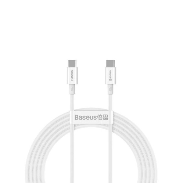Кабель Baseus Superior Series Fast Charging Data Cable Type-C to Type-C 100W 1m White