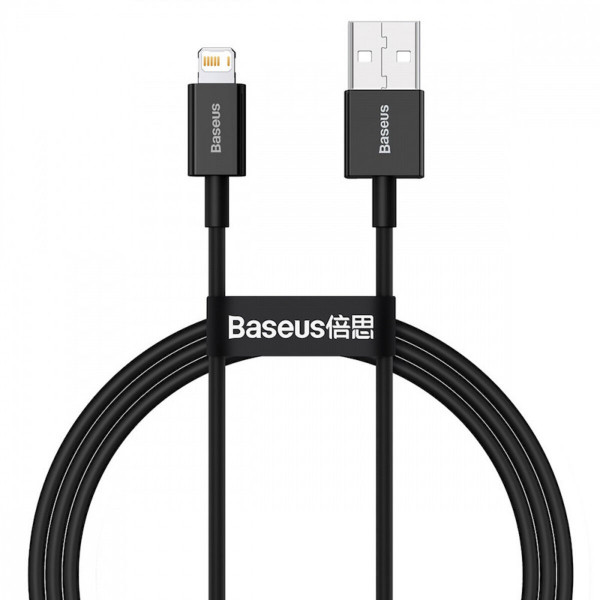 Кабель Baseus Superior Series USB to iP 2.4A 1m Чорний