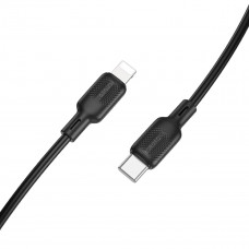 Кабель BOROFONE BX113 Lenny PD silicone charging data cable iP(L=1M) Чорний