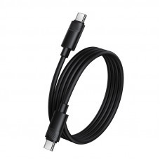Кабель BOROFONE BX123 Leya 60W silicone charging data cable C to C Black (6941991124235)