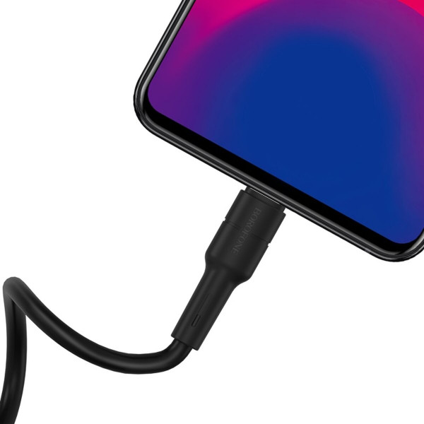 Кабель BOROFONE BX30 USB to Micro 2.4A, 1m, silicone, TPE connectors, Black