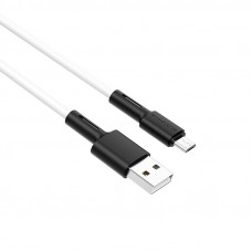 Кабель BOROFONE BX31 Soft silicone charging data cable for Micro White