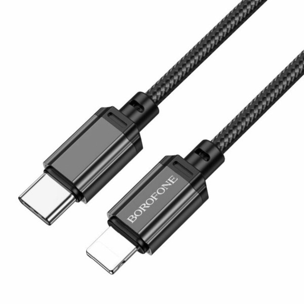 Кабель BOROFONE BX87 Sharp PD charging data cable for iP Чорний