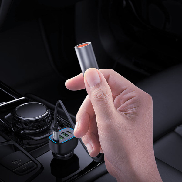 Кабель Hoco UA30 Type-C mini cigarette lighter Чорний