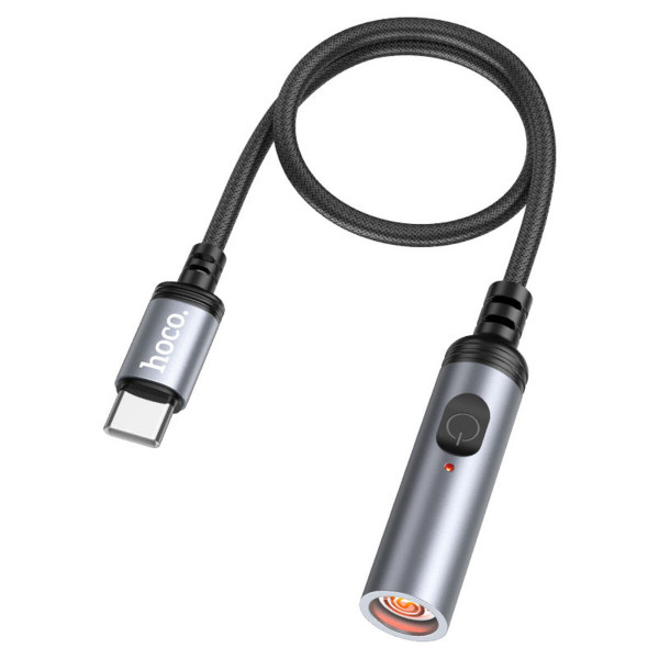Кабель Hoco UA30 Type-C mini cigarette lighter Чорний